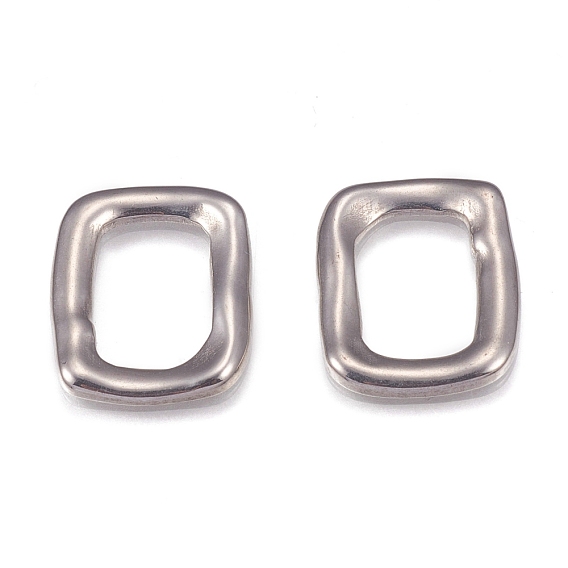 304 Stainless Steel Links Rings, Rectangle