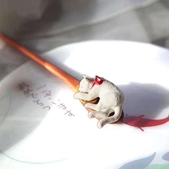 Деревянные палочки для волос для кошек, аксессуары для волос для женщин и девочек