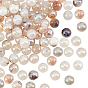 2 Strands Natural Agate Beads Strands, Pearl Luster Plated, Faceted, Round