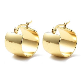 Ионное покрытие (ip) 304 толстые серьги-кольца из нержавеющей стали для женщин