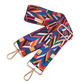 Широкие лямки из полиэстера, сменные регулируемые лямки, ремень со съемной сумкой в стиле ретро, с поворотной застежкой, для сумочки сумки через плечо холщовая сумка