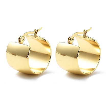 Ионное покрытие (ip) 304 толстые серьги-кольца из нержавеющей стали для женщин