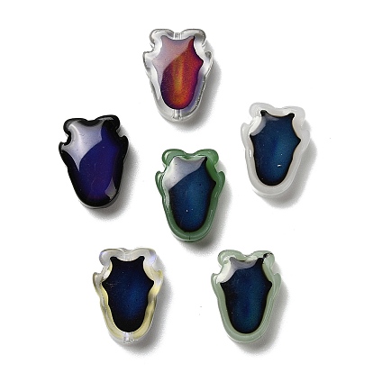 Стеклянные бусины, чувствительные к температуре бусины, меняющие цвет, тюльпан