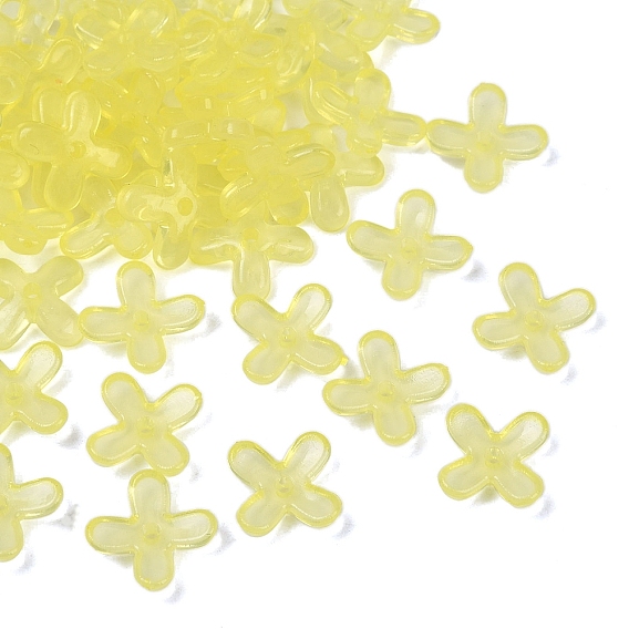 4-лепестки имитация желе акриловые колпачки для бусин, цветок