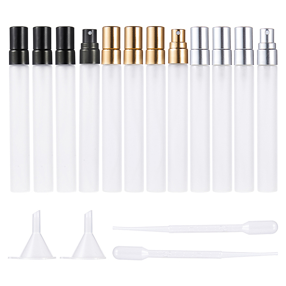 Glass Spray Bottle, with Frosted Style, Alumite Cap
