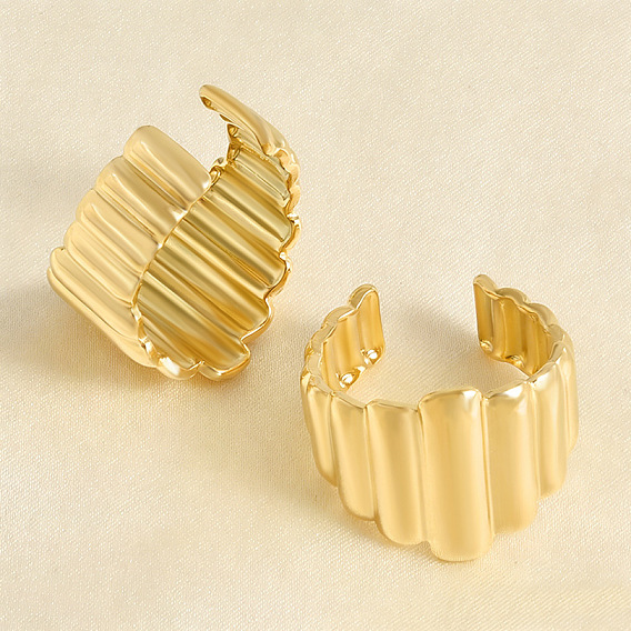 Кольца-манжеты из нержавеющей стали неправильной геометрической формы для женщин