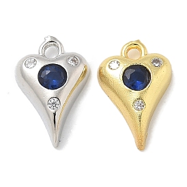 Стойка металлическая латунная микропрофилированная кубическая циркония подвески, долговечный, без свинца и без кадмия, сердце прелести