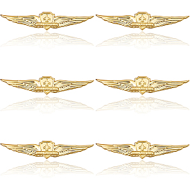 6 шт. алюминиевые задние части значков для лацканов для безопасности