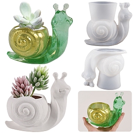 DIY Silicone Snail Vase Molds, Storage Molds, Resin Plaster Cement Casting Molds