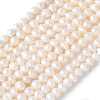 Нити из натурального культивированного пресноводного жемчуга, картофель