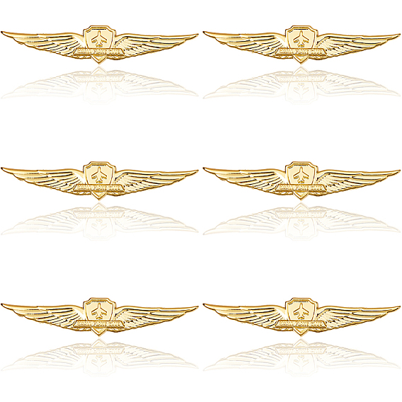 6 шт. алюминиевые задние части значков для лацканов для безопасности