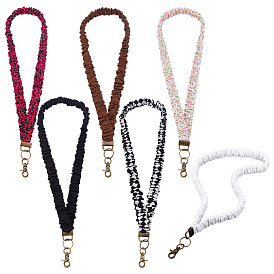 6 шт. 6 цвета полиэстеровые мобильные ремни, с застежками из железа и сплава, античная бронза