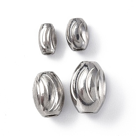 201 Stainless Steel Beads, Barrel