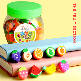 TPU Erasers, School Supplies, Fruit-shaped