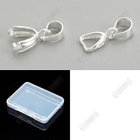 12 Stück 2 Stile 925 Sterling Silber Anhänger, Eispickel Prise Bügel, mit 925 Stempel