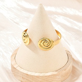 304 женские браслеты-манжеты из нержавеющей стали, вихревые, ионное покрытие (ip)