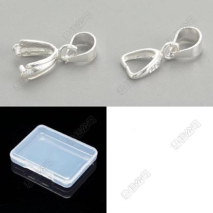 12 Stück 2 Stile 925 Sterling Silber Anhänger, Eispickel Prise Bügel, mit 925 Stempel