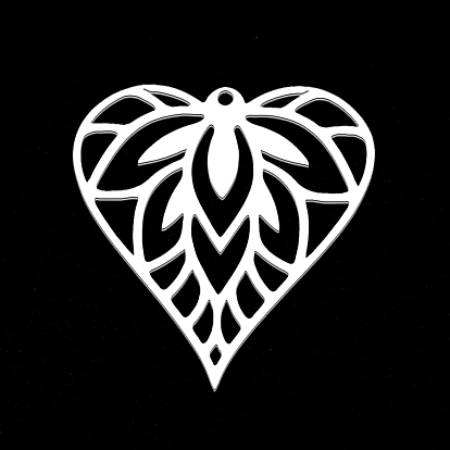 Ионное покрытие (ip) 201 подвески из нержавеющей стали, лазерная резка, сердце