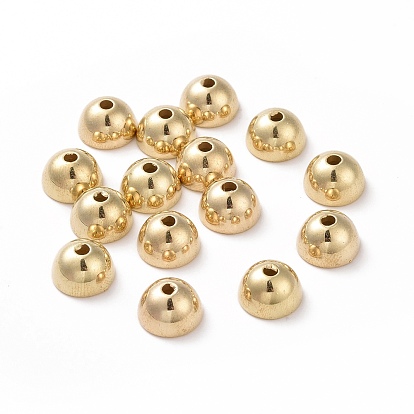 Apetalous CCB Plastic Bead Cap, for DIY Jewelry Making, Half Round