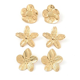 Flower 304 Stainless Steel Stud Earrings for Women