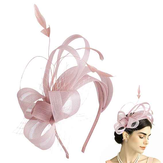 Ленты для волос из полиэстера, перо