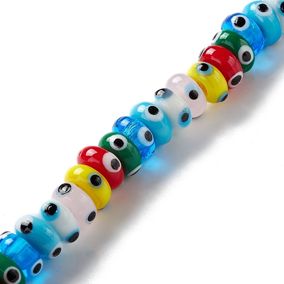 Ручной зло бусины глаз, плоско-круглые