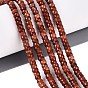 Natural Red Jasper Beads Strands, Rondelle, Faceted