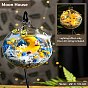 DIY-Mikrolandschaftsbau-Sets, mit Glaskugel, Eisenständer, getrocknete Blume, Pinzette und Harzfund
