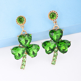 Green Shamrock Earrings for Women/Girls - St. Patrick's Day Party Gift Jewelry