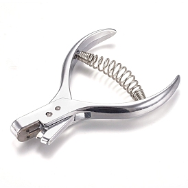 Hand Held ID Card Slot Hole Punch, Metal Puncher, Plier Punching Tool, for ID Card Badge PVC Photo Tag