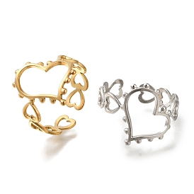 304 из нержавеющей стали манжеты кольца, формы сердца