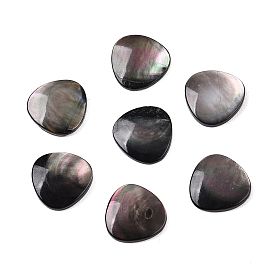 Natural Black Lip Shell Cabochons, Triangle