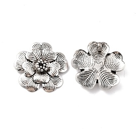 Tibetischer stil Aluminium Anhänger & Charms, Blume