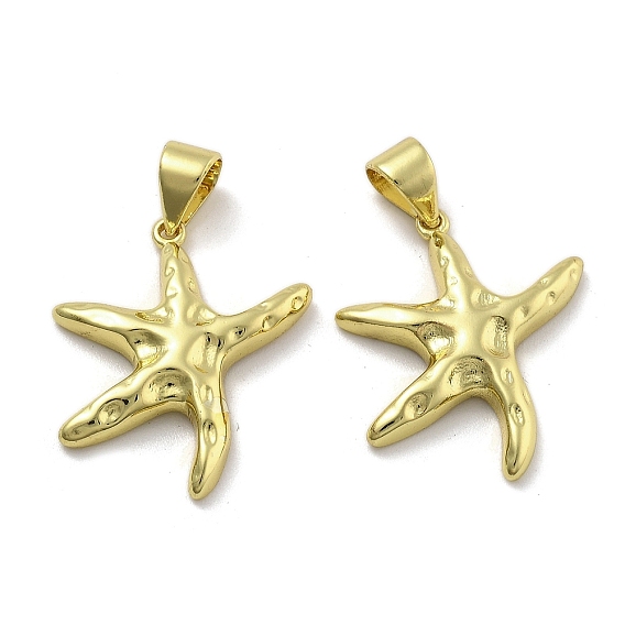 Латунные подвески, без кадмия, без никеля и без свинца, прелести морская звезда