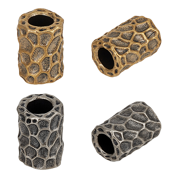 4шт 2 цвета латунь edc европейские бусины, бусины из парашютной нити, бусины с большим отверстием, ремешок для ножа, брелок-браслет, колонка