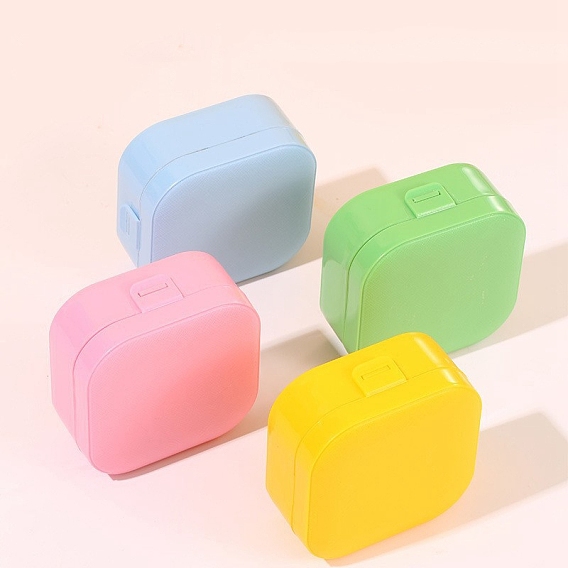 Коробки-органайзеры для ювелирных изделий из искусственной кожи цвета макарон, для ожерелья, Кольца, серьги и подвески, квадратный