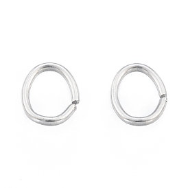 304 Stainless Steel Jump Rings, Open Jump Rings, Oval