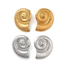 304 Stainless Steel Earrings, Conch
