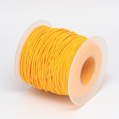 Round Elastic Cord Wrapped by Nylon Thread, 0.6mm, about 65.61 yards(60m)/roll