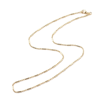 Ожерелье из латунных шариков и звеньев колонны для женщин, без кадмия и без свинца