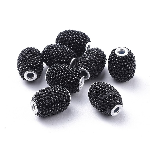 Handmade Indonesia Beads, with Brass Core, Tubbish, 13x19mm, Hole: 3.8mm