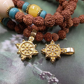 Brass Tibetan counter clip Dharma wheel diy jewelry accessories Bodhi Buddha beads accessories