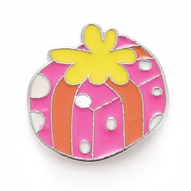 Christmas Gift Box Enamel Pin, Alloy Badge for Backpack Clothes, Platinum