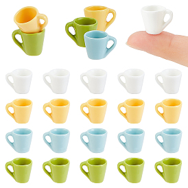 20Pcs 4 Colors Plastic Mini Cup, for Dollhouse Kitchen Play Photography Props Decoration