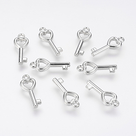 CCB Plastic Pendants, Heart Key