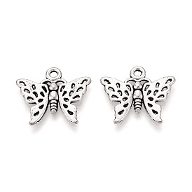 Сплавочные подвески тибетского стиля, бабочка, без кадмия и без свинца
