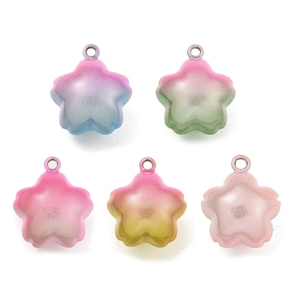 Brass Bell Pendants, Cherry Blossom Shape
