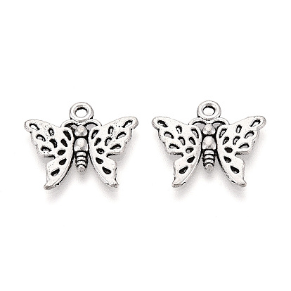 Сплавочные подвески тибетского стиля, бабочка, без кадмия и без свинца