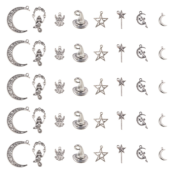 Tibetan Style Alloy Pendants,Mixed Shapes