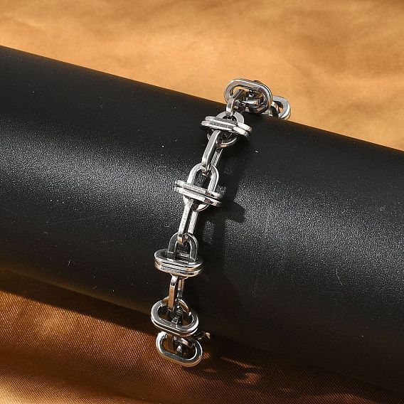 304 браслеты-цепочки с овальными звеньями из нержавеющей стали для мужчин и женщин